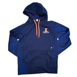 Champion University Of Illinois Adult Hoodie/Sweatshirt-Blue-Size M-GUC